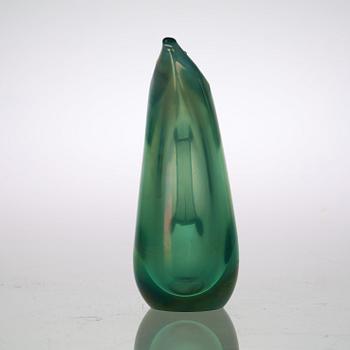 A Giorgio Ferro 'Anse Volante' glass pitcher, A.VE.M (Arte Vetraria Muranese), Italy 1950's.