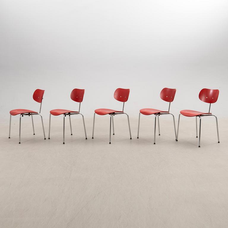 Egon Eiermann, chairs 5 pcs "SE 68", Wilde & Spieth 21st century.