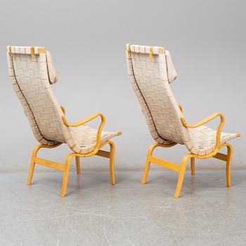 BRUNO MATHSSON, armchairs (2), "Eva hög", DUX, late 20th or early 21th C.