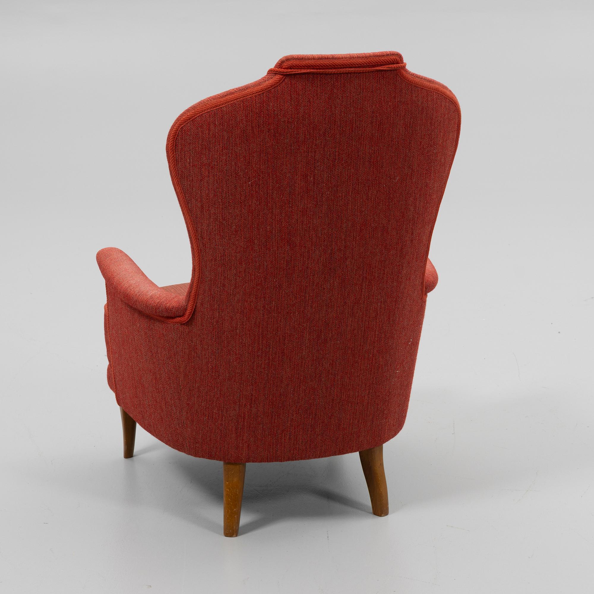 Carl Malmsten, armchair, "Farmor", AB O.H. Sjögren, Tranås, second half of the 20th century.