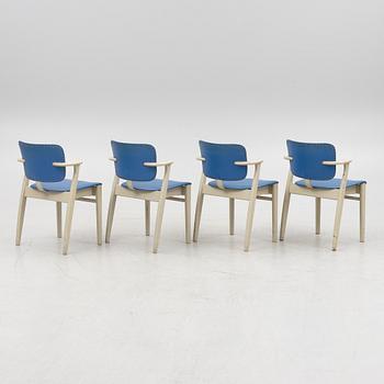 Ilmari Tapiovaara, a set of four 'Domus' chairs, Edsbyverken, Sweden, 1950's/60's.