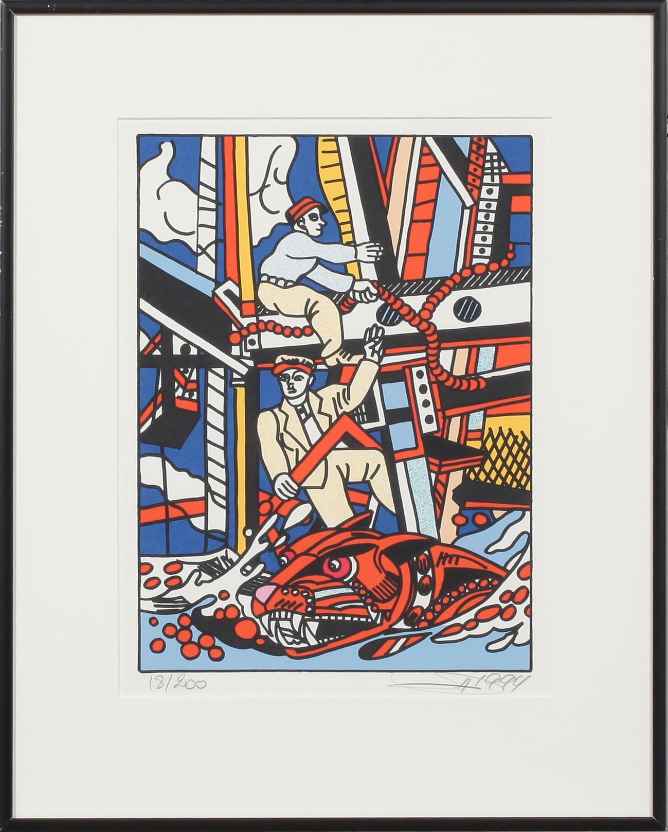 ERRO, GUDMUNDUR GUDMUNDSSON, färgserigrafi, signerad, numrerad 18/200 samt daterad 1994.