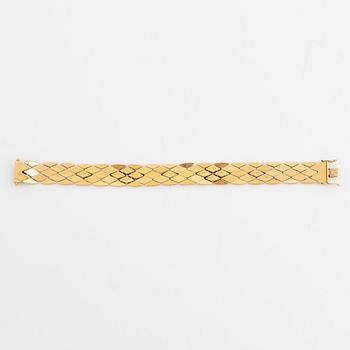 18K gold bracelet, Italy.