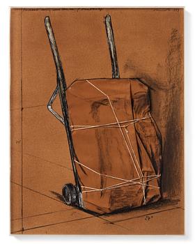 425A. Christo Vladimirov Javacheff, "Package on hand truck (Project)".