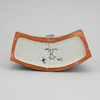 Carl-Harry Stålhane, a faience vase, Rörstrand, Sweden 1950's.