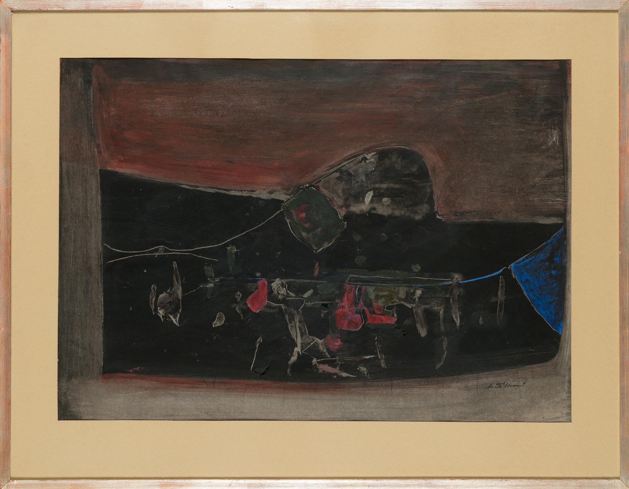 Antti Vuori, oil on paper, signed.