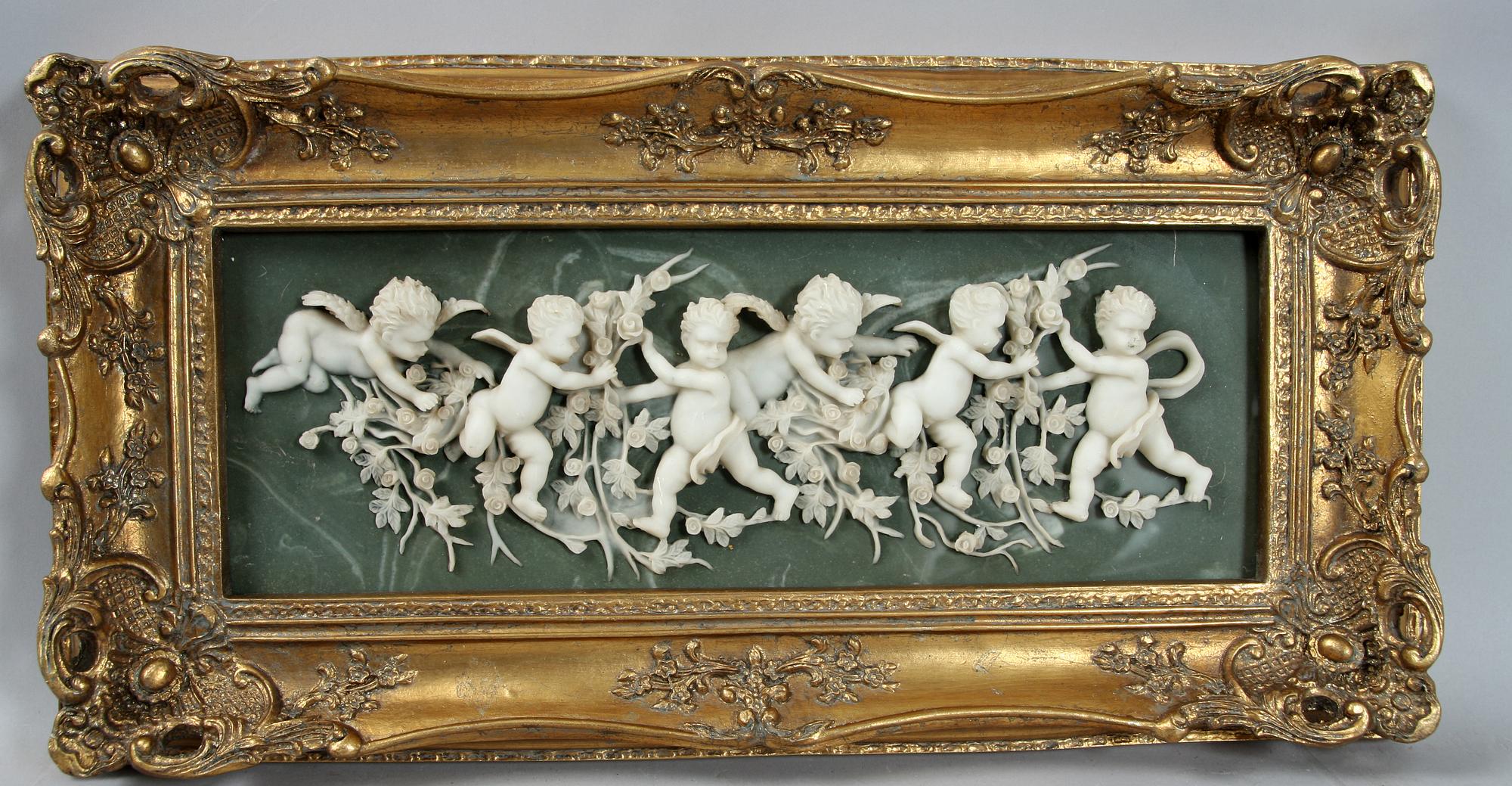 VÄGGRELIEFER, ett par, 1900/2000-tal.