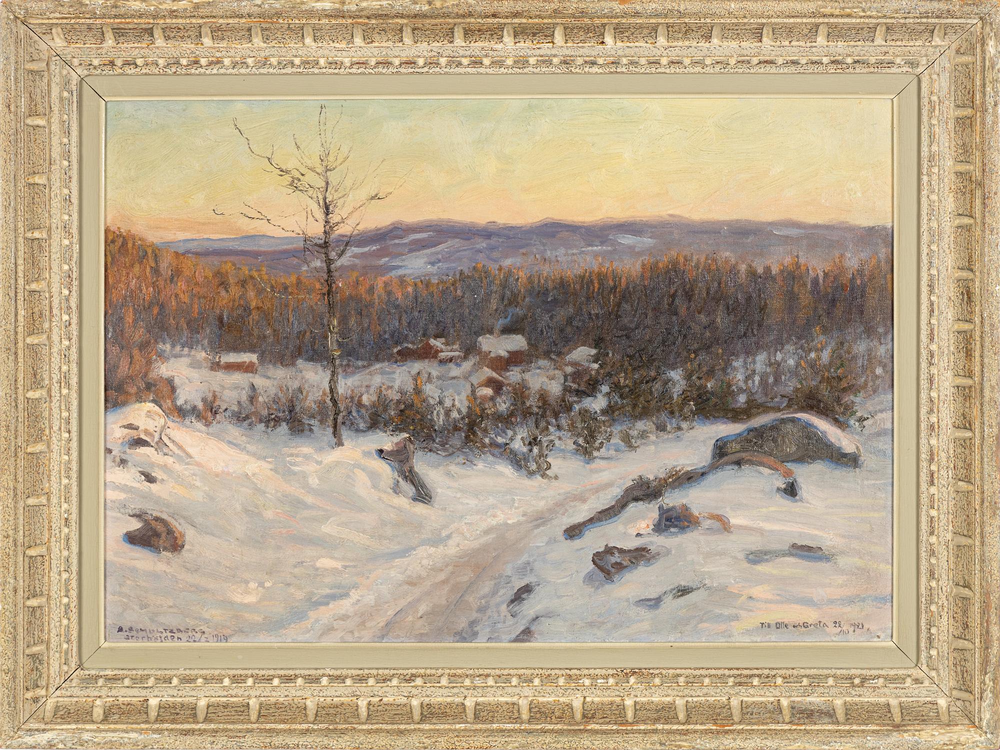 Anshelm Schultzberg, "Motiv från Storhöjden".