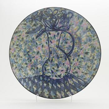 Eva Bengtsson, a signed stoneware dish.