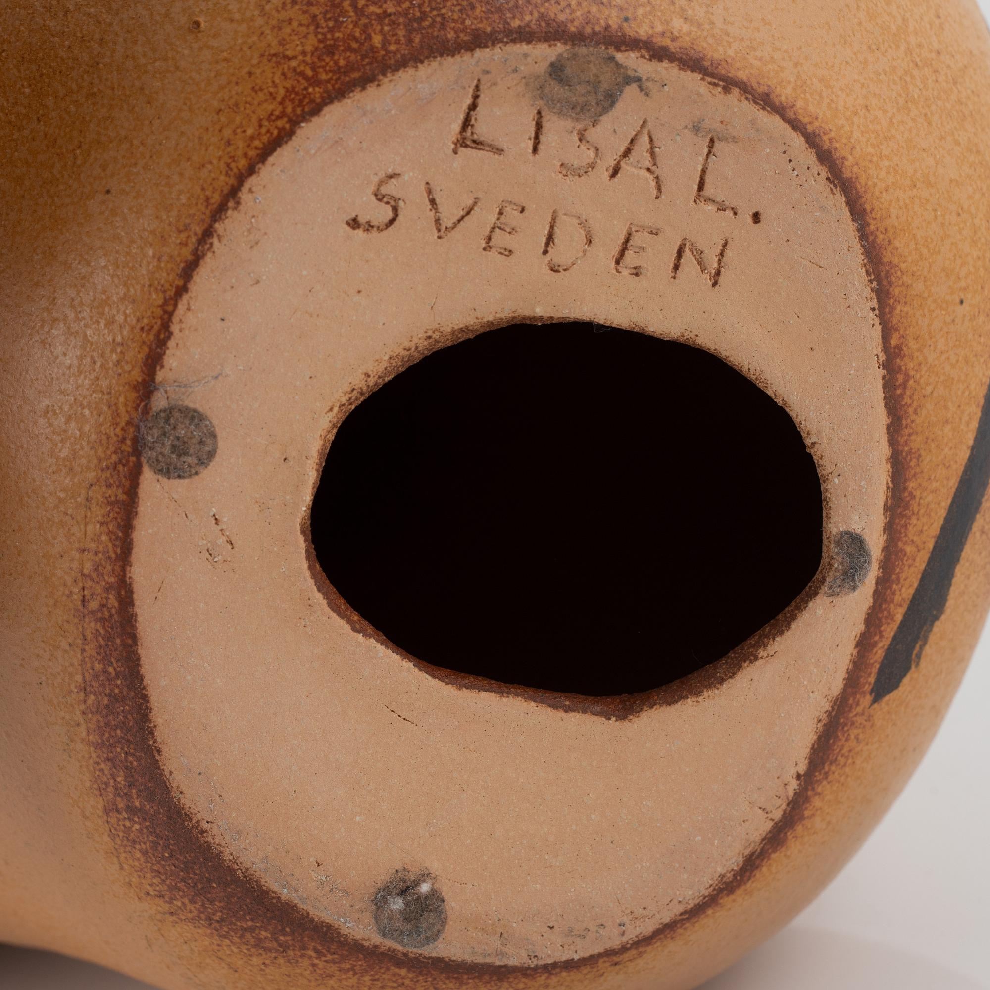 Lisa Larson, a 'Lion Maxi' stoneware sculpture, Gustavsberg, Sweden.