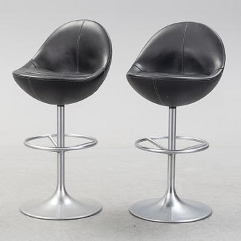 Six "Venus" barstools by Johansson Design, circa 2000.