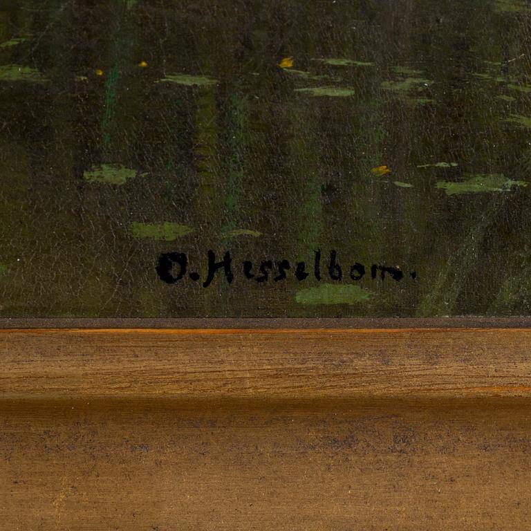OTTO HESSELBOM, oil on canvas/panel, signed.