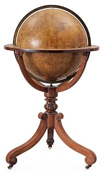 806. HIMMELSGLOB. NEWTON'S NEW & IMPROVED CELESTIAL GLOBE. England, 1800-talets första hälft.