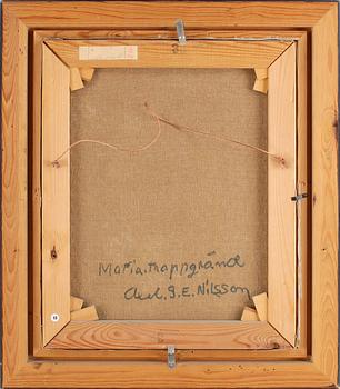 OKÄND KONSTNÄR, olja på duk, signerad Axel G.E Nilsson, omkring 1900-talets mitt.