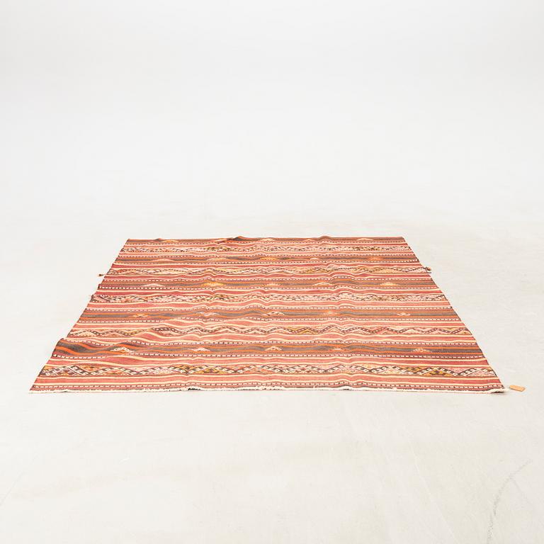 Kelim rug, old, approximately 260x189 cm.