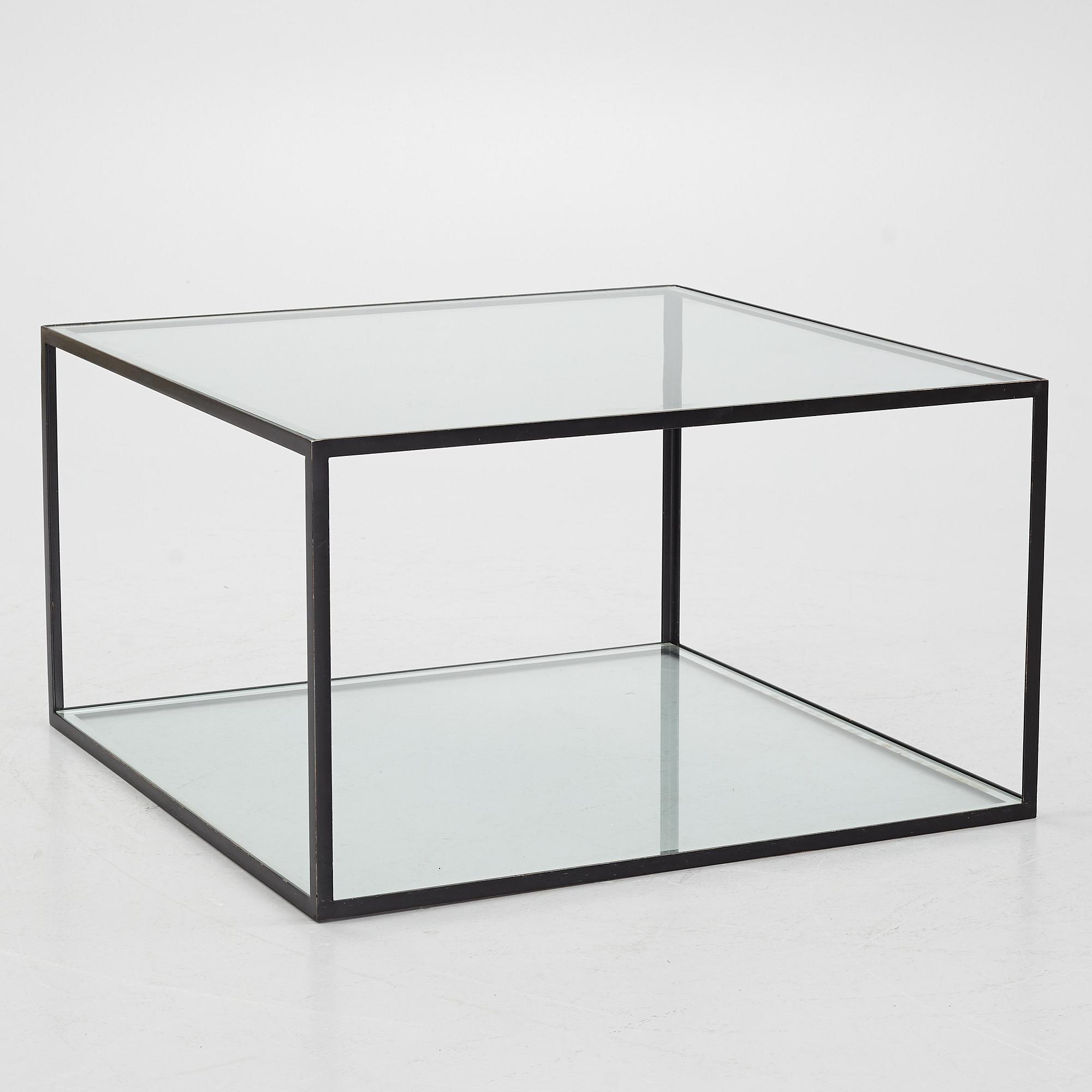 A glass table, model "Alberto", Dux, Sweden.