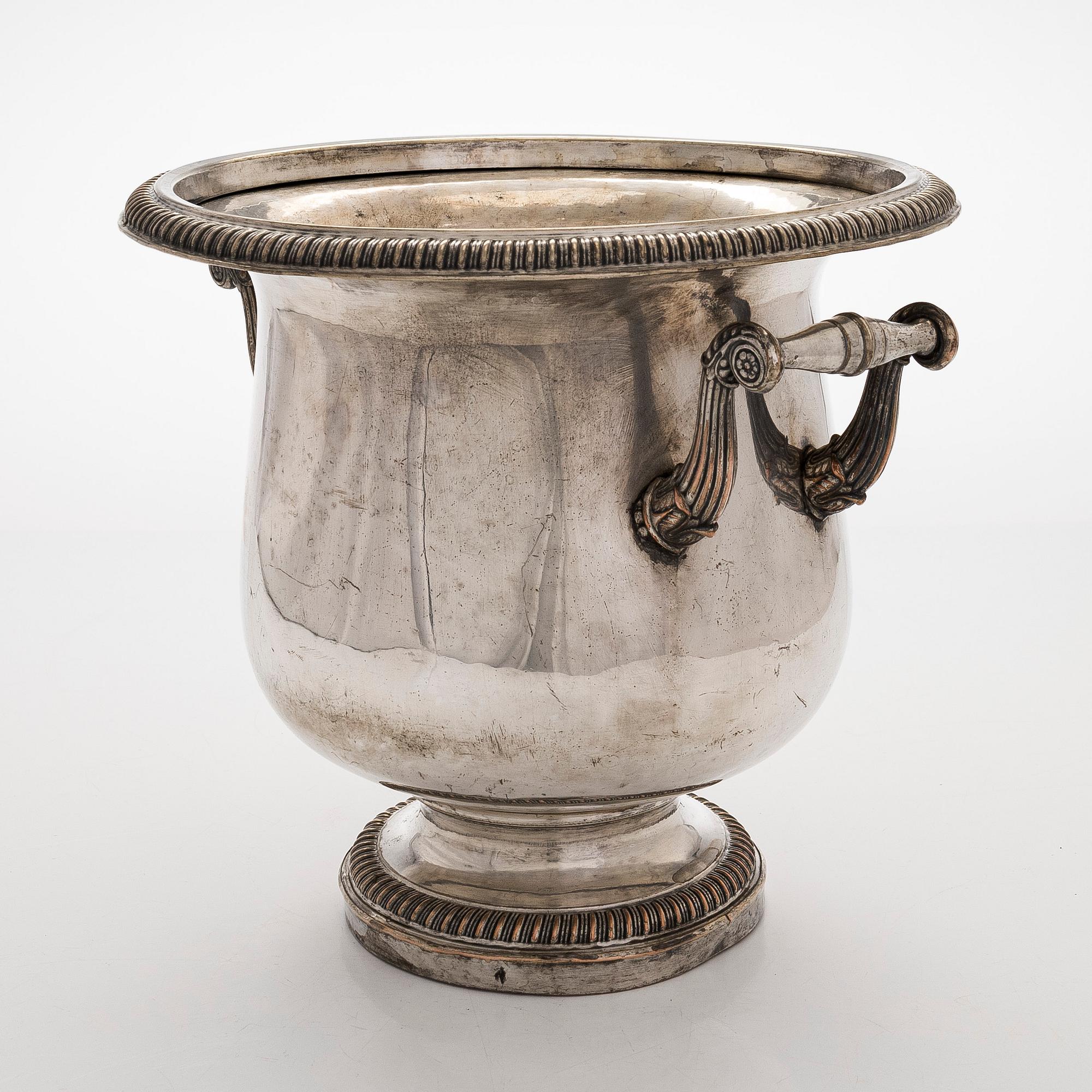 Samppanjajäähdytin, empire, 1800-luvun alkupuoli.