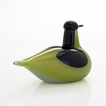 Oiva Toikka, lasilintu, "Tavi", signeerattu O. Toikka Nuutajärvi.