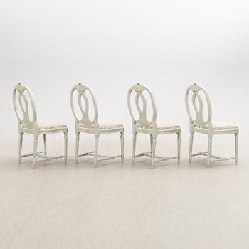 Dining group, 5 pcs, Gustavian style, K.A Roos, Helsingborg, later half of the 20th century.