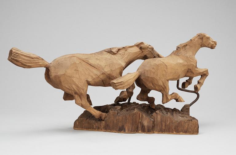 Axel Petersson Döderhultarn, "I galopp".