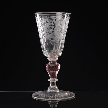 POKAL, glas. Böhmen, 1700-tal.