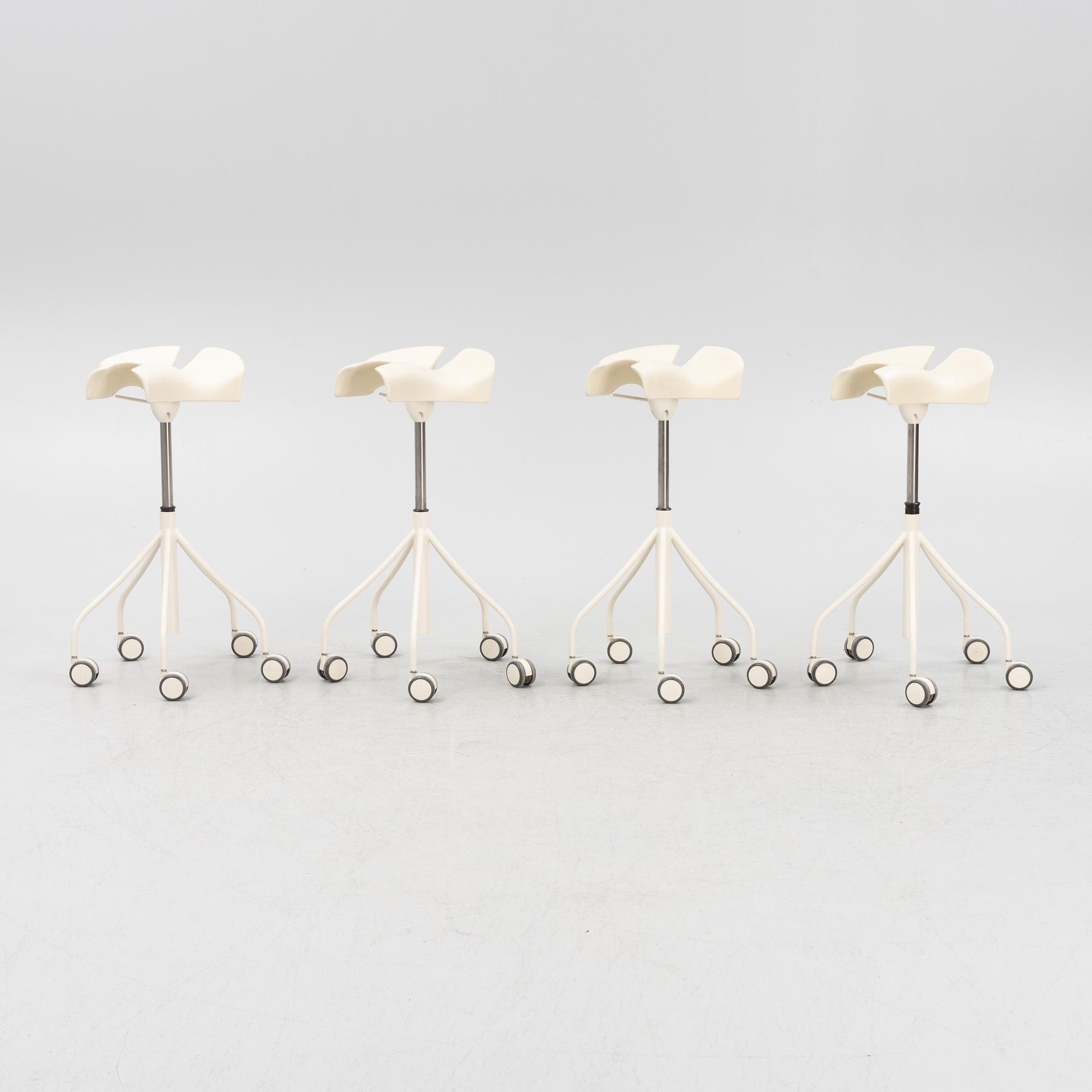 Jordi Bardia & Otto canalda, four 'Binaria' stools, D Barcelona.
