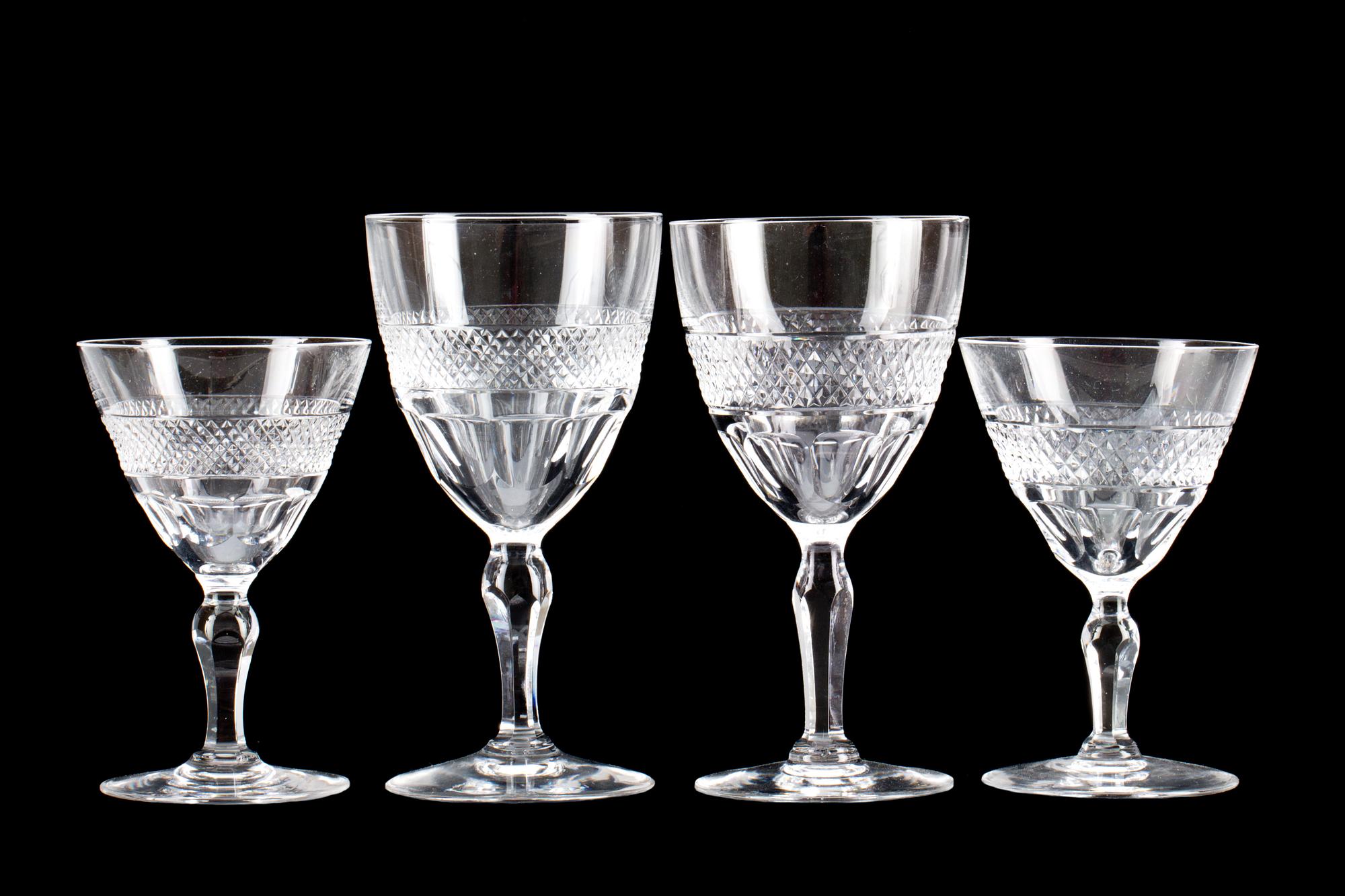 GLASSERVIS, 25 delar, "Rio", Edvard Hald, Orrefors.
