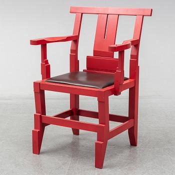 JOHN KANDELL, a 'Solitaire' armchair, Källemo AB, designed in 1988.