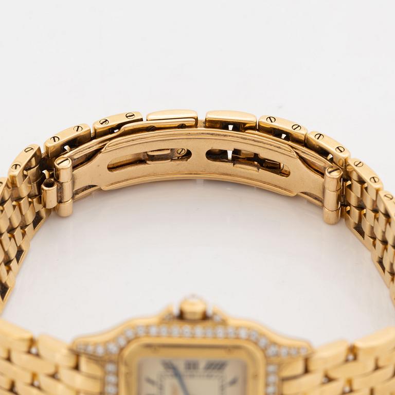 Cartier, Panthere, wristwatch, 21,5 x 21,5 (30) mm.