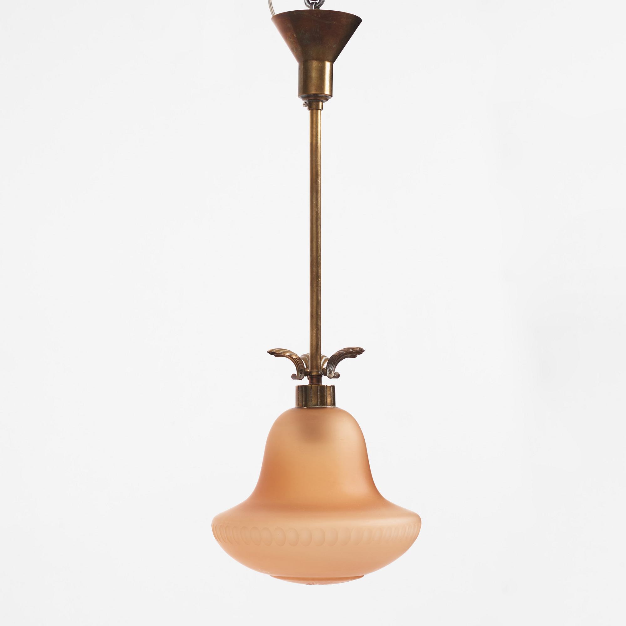Harald Notini, Taklampa, modell ”6605”, Arvid Böhlmarks Lampfabrik 1930-tal.