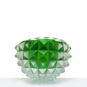 Mårten Medbo, a cut glass bowl, "Core", Ajeto Glassworks, Novy Bor, Czech Republic, 2010, ed. 1/4.