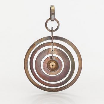 Tapio Wirkkala, A sterling silver pendand "Hopeakuu". Westerback, Helsinki 1971.