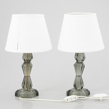 A pair of table lamps, second half of the 20th Century.