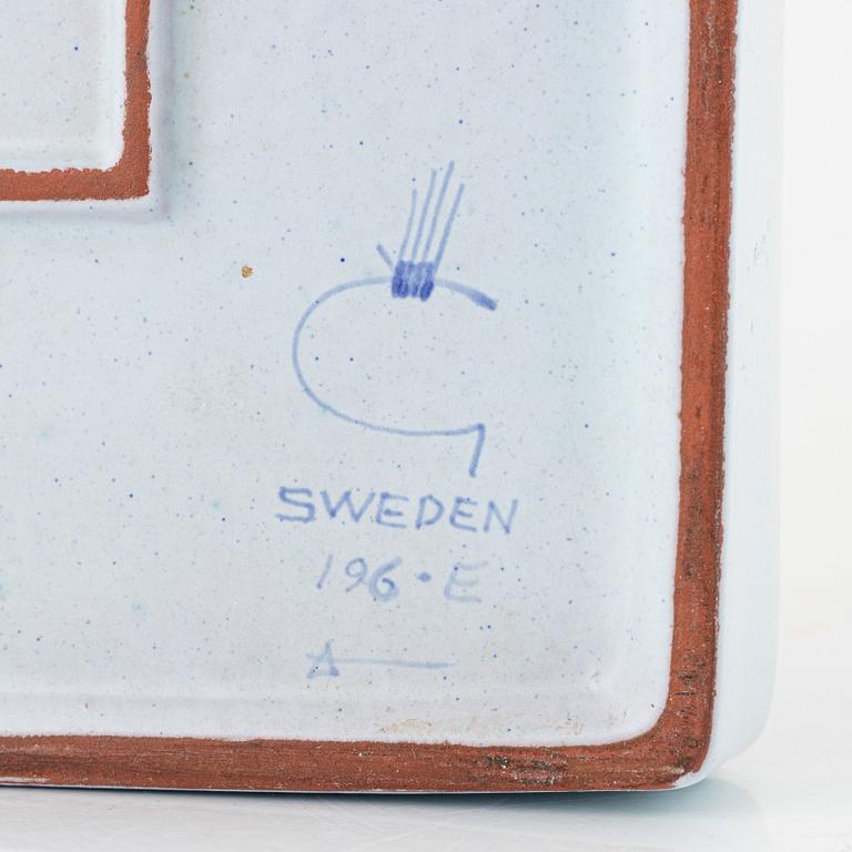 Stig Lindberg, 'Karneval', faience, Gustavsberg's studio (3 pcs).
