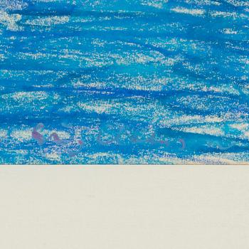 Stig Claesson, pastel, signed.