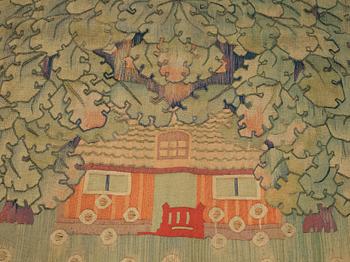 Sigrid Hjertén, vävd tapet, gobelängteknik, ca 245 x 125 cm, signerad AA SH 1907 HV.