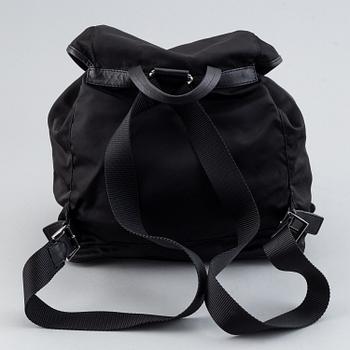 Prada, backpack.