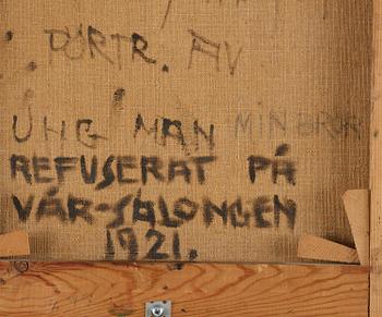 Gösta Sjögren (1800/1900-tal), Porträtt av en ung man.