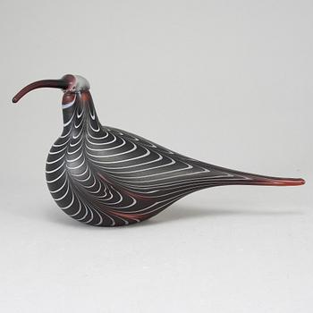 OIVA TOIKKA, a glass bird, Curlew (Kuovi), signed O. Toikka Nuutajärvi.