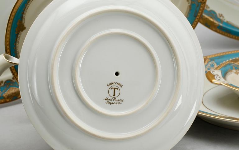 MATSERVIS, 56 del, porslin, 1900-talets första hälft.