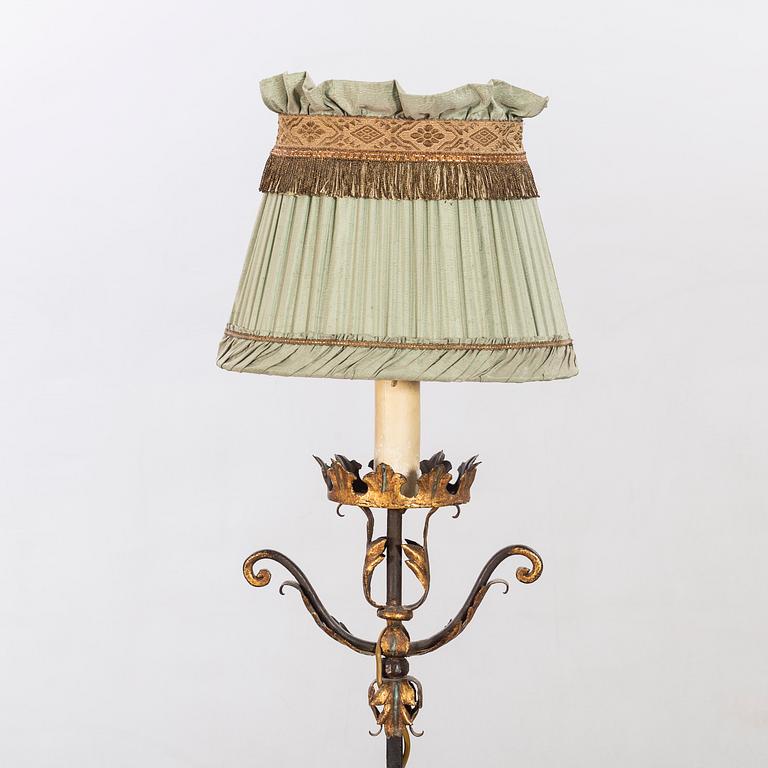 Golvlampa barockstil Italien 1900-talets mitt.