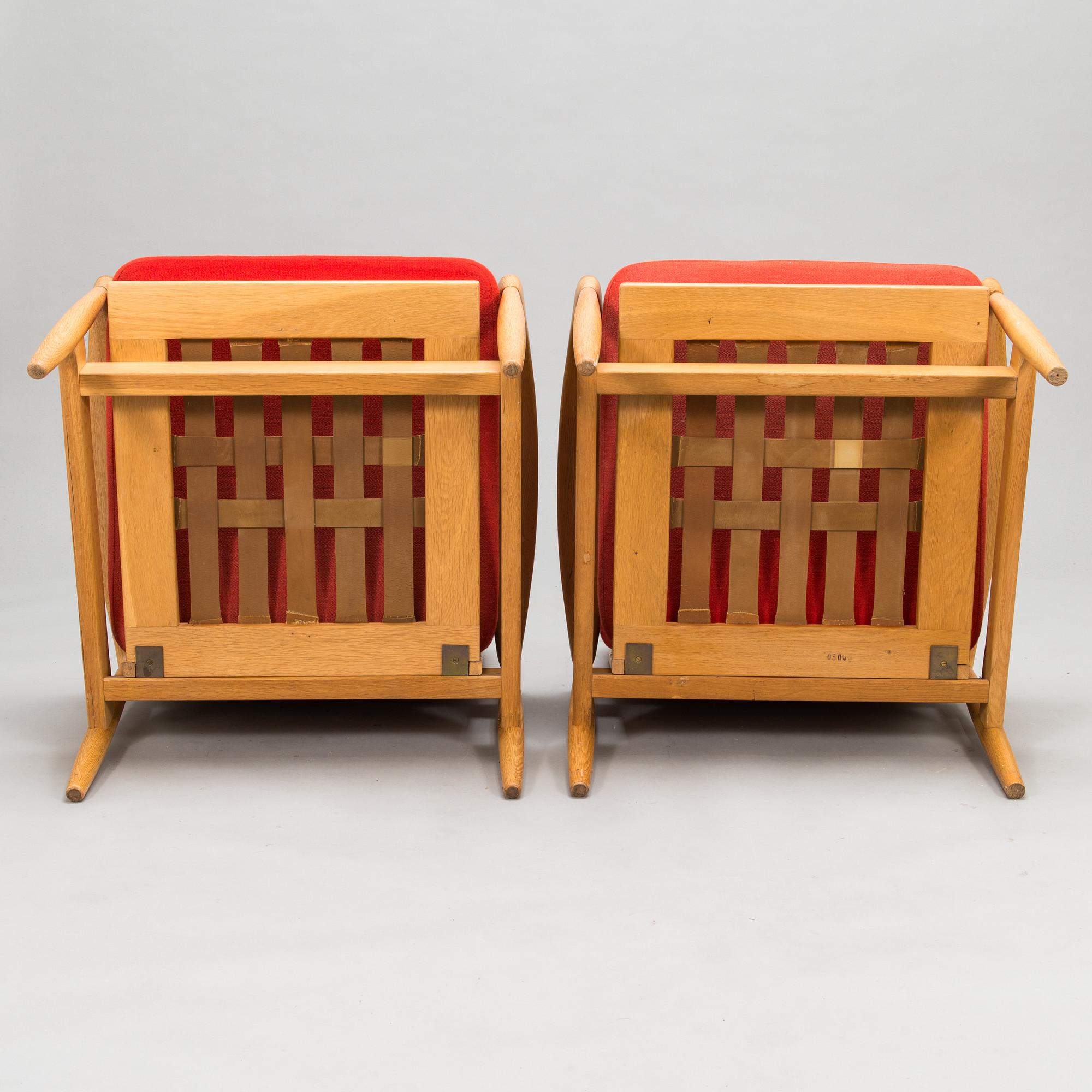 A pair of 1960's armchairs.