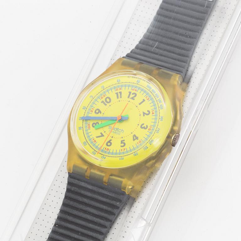 Swatch, Lemon Iceberg, armbandsur, 34 mm.