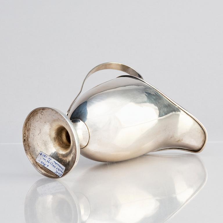 A Swedish parcel-gilt silver cream-jug, mark of Gustaf Hagström, Stockholm 1807.