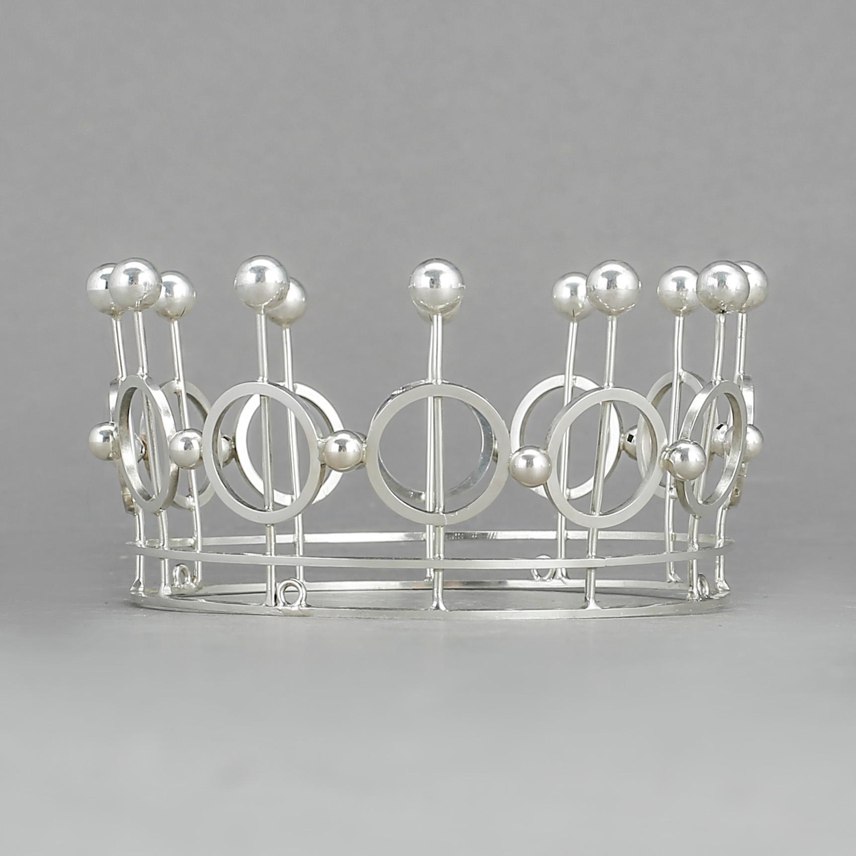 BRUDKRONA, silver, Sander & Nilsson, Stockholm, 1972. vikt ca 60,6g.