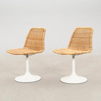 Börje Johansson, chairs 2 pcs "Vinga" and table, Johanson Design, Markaryd, later part of the 20th century.