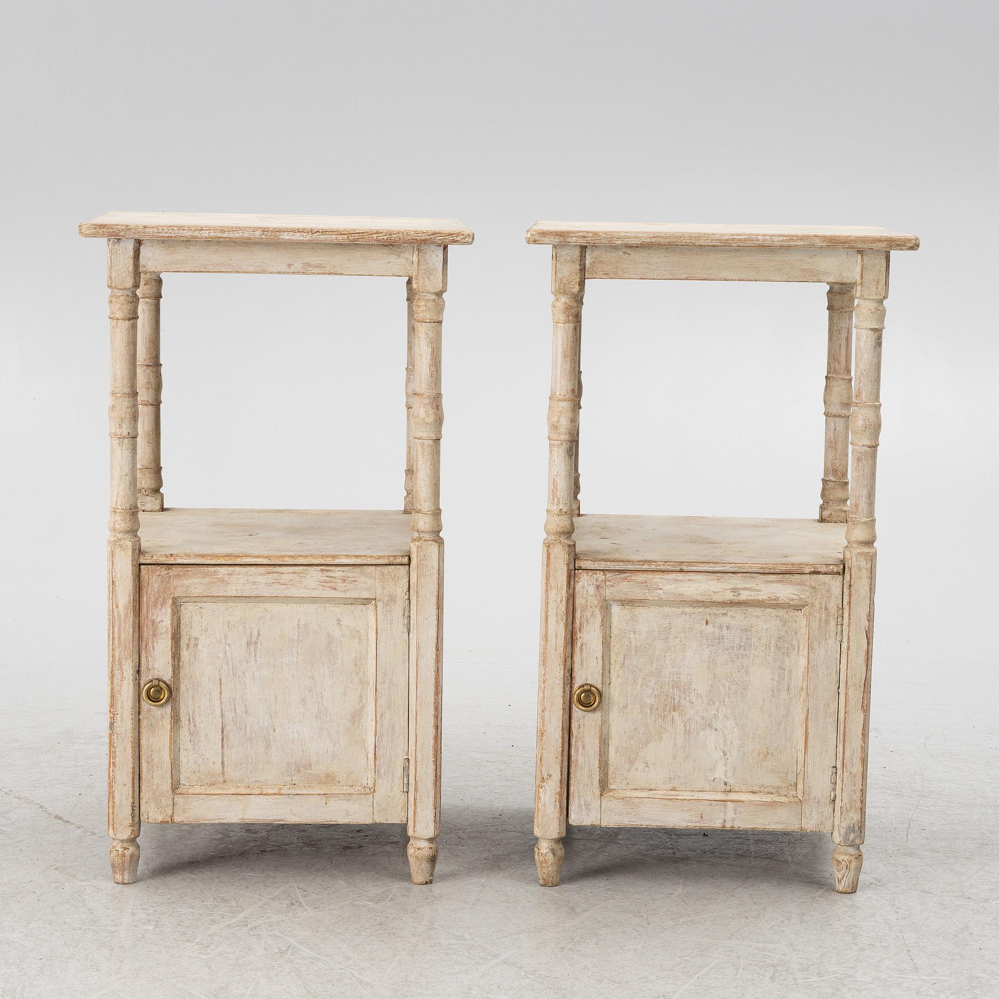 A of pair late 19th century nightstands.