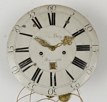 A Swedish Rococo long-case clock by N. Berg.