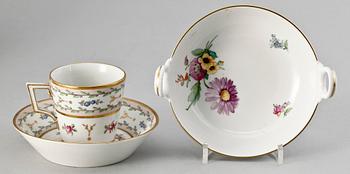 PARTI PORSLIN, 4 delar, Berlin, 1800-1900-tal.