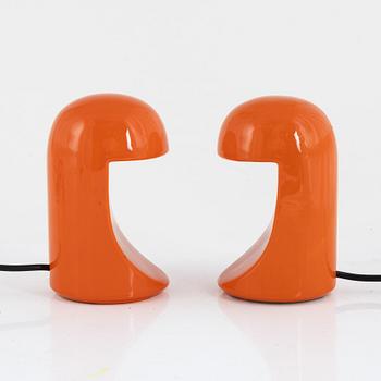 Marcello Cuneo, table lamps, a pair, model C1b Longobarda, Gabbianelli, 1966.